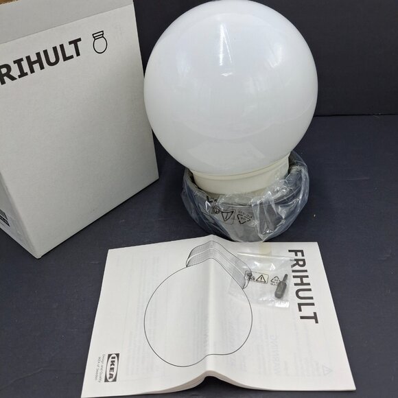 Ikea FRIHULT Ceiling Light 104.316.07 White with Black Base 7.5 in Open Box - Picture 3 of 6